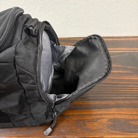 Port Authority Black Grey Lined 100% Polyester Feed The Children Logo Dufflebag - Picture 6 of 10